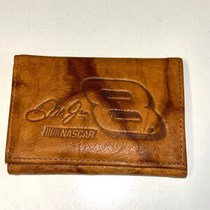 VTG Dale Earnhardt Jr #8 Leather Tri -Fold Beige Wallet Rico New